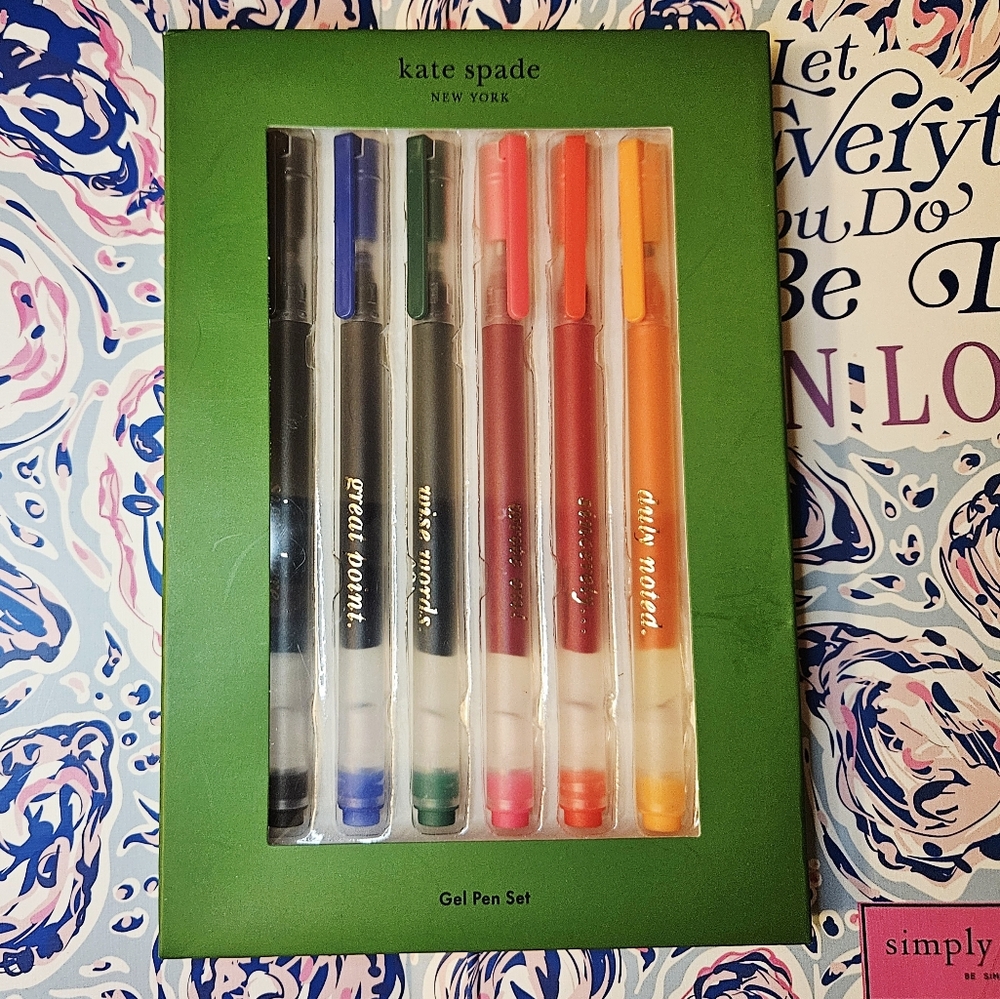 Kate Spade 6pk Gel Pens Set
